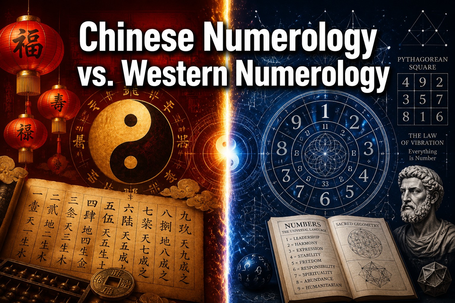 Chinese numerology vs Western numerology